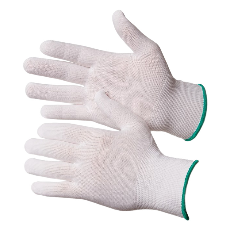 Перчатки нейлоновые без покрытия белые (NP1001) цена