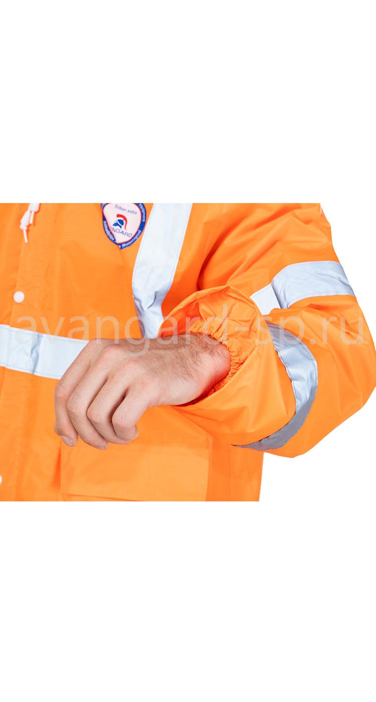 Плащ влагозащитный с СОП "Triton extra" оранжевого цвета  цена