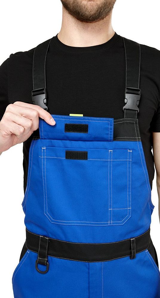 Костюм мужской рабочий летний Гудзон NEW василек-черный